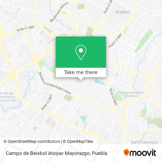 Campo de Beisbol Atoyac Mayorazgo map