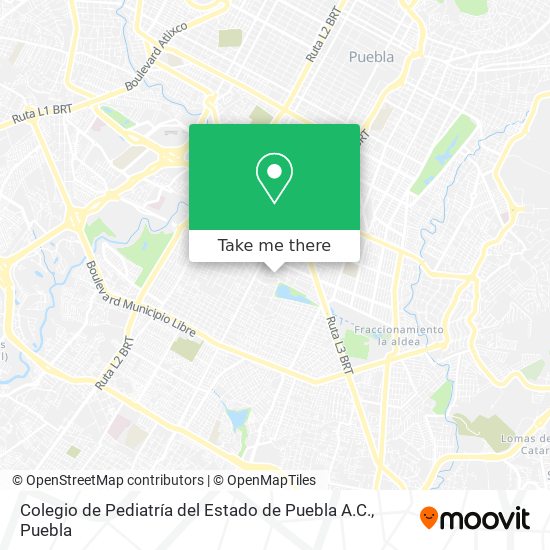 Colegio de Pediatría del Estado de Puebla A.C. map