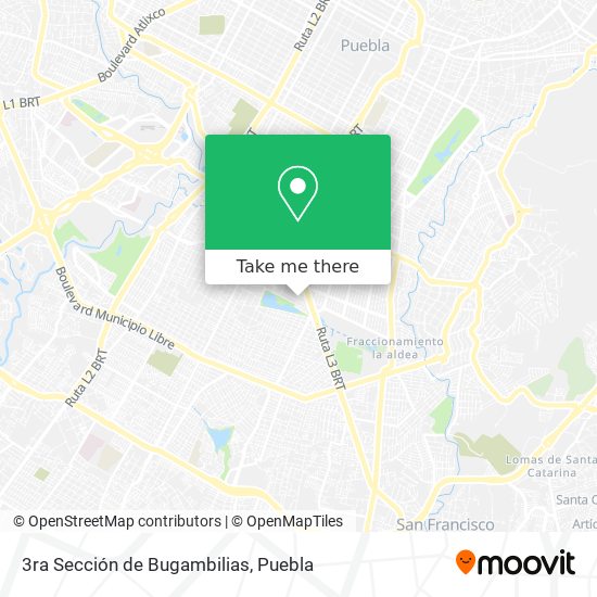 Mapa de 3ra Sección de Bugambilias