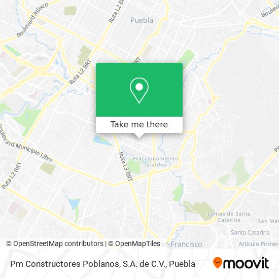 Mapa de Pm Constructores Poblanos, S.A. de C.V.