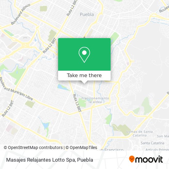 Masajes Relajantes Lotto Spa map