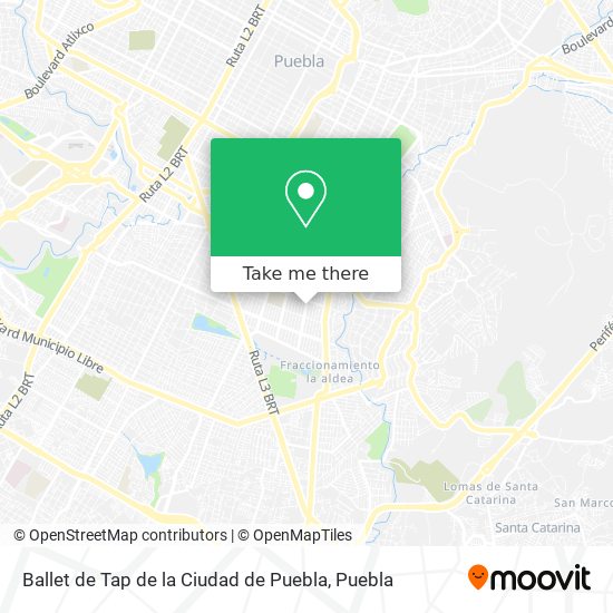 Ballet de Tap de la Ciudad de Puebla map