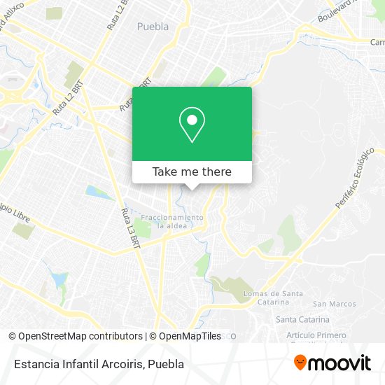 Mapa de Estancia Infantil Arcoiris