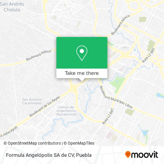 Formula Angelópolis SA de CV map