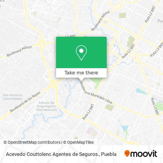 Mapa de Acevedo Couttolenc Agentes de Seguros.