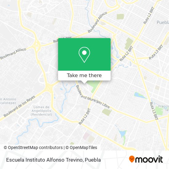 Escuela Instituto Alfonso Trevino map