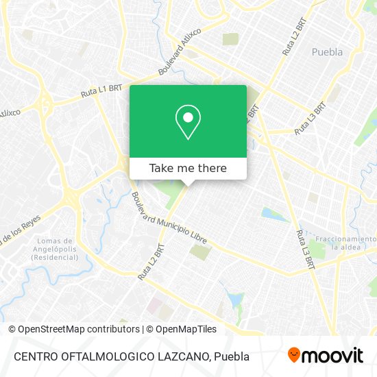 Mapa de CENTRO OFTALMOLOGICO LAZCANO