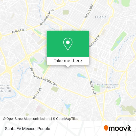 Mapa de Santa Fe Mexico