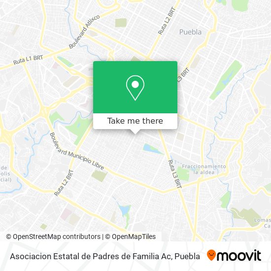 Asociacion Estatal de Padres de Familia Ac map