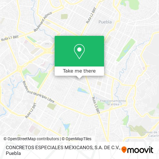 CONCRETOS ESPECIALES MEXICANOS, S.A. DE C.V. map