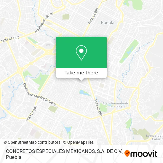 Mapa de CONCRETOS ESPECIALES MEXICANOS, S.A. DE C.V.
