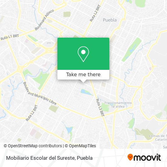 Mobiliario Escolar del Sureste map
