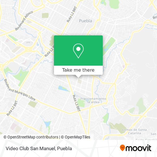 Video Club San Manuel map