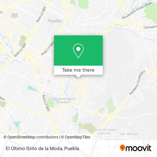 Mapa de El Último Grito de la Moda