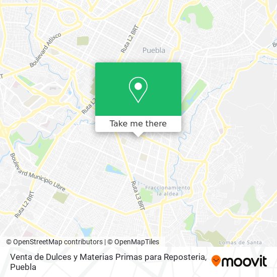 Venta de Dulces y Materias Primas para Reposteria map