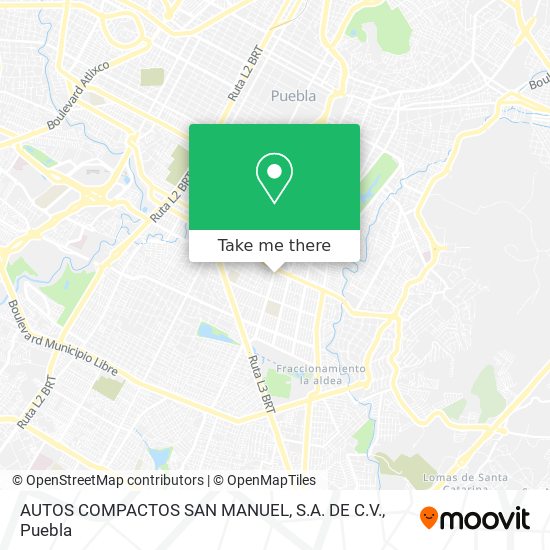AUTOS COMPACTOS SAN MANUEL, S.A. DE C.V. map