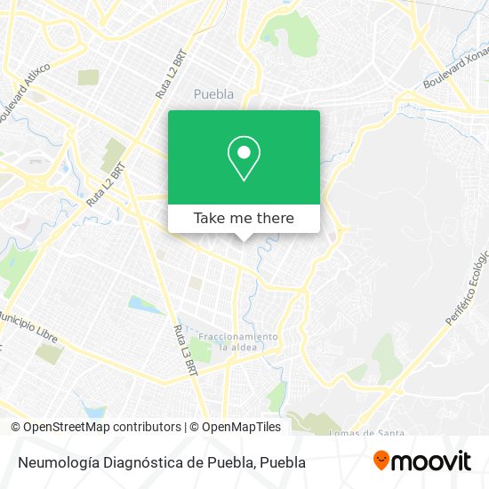 Neumología Diagnóstica de Puebla map