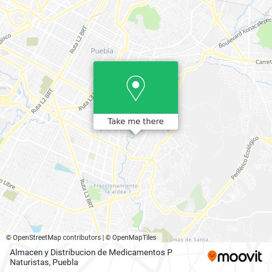 Almacen y Distribucion de Medicamentos P Naturistas map