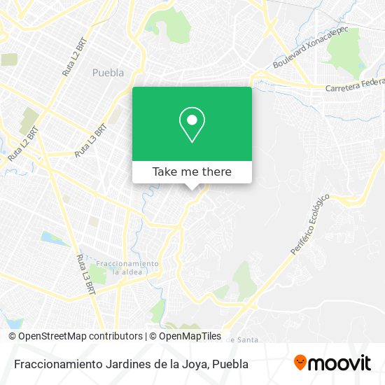 Mapa de Fraccionamiento Jardines de la Joya