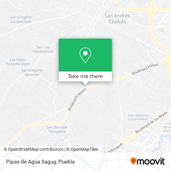 Pipas de Agua Sagug map