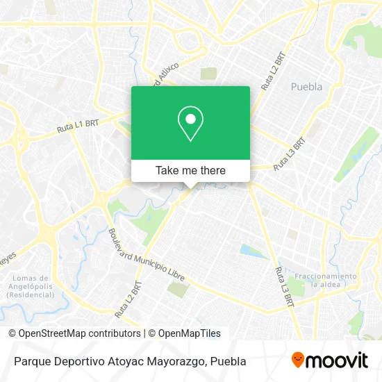 Mapa de Parque Deportivo Atoyac Mayorazgo