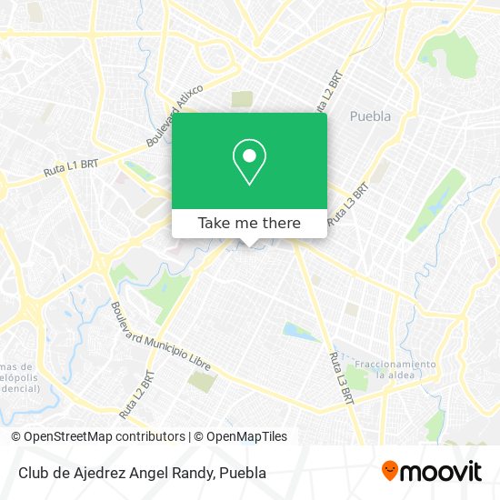 Mapa de Club de Ajedrez Angel Randy