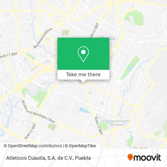 Atleticos Cuautla, S.A. de C.V. map