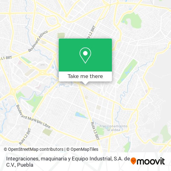 Integraciones, maquinaria y Equipo Industrial, S.A. de C.V. map