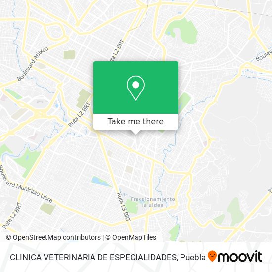 Mapa de CLINICA VETERINARIA DE ESPECIALIDADES