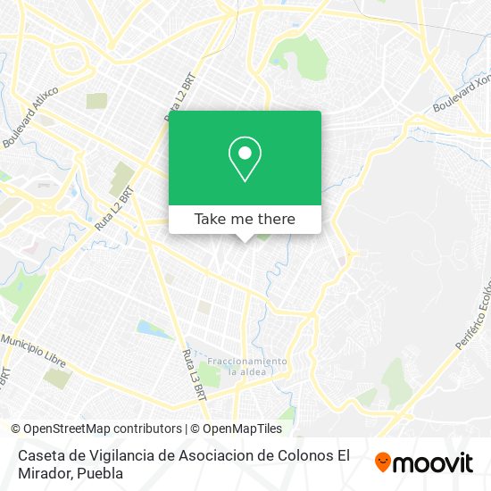 Caseta de Vigilancia de Asociacion de Colonos El Mirador map