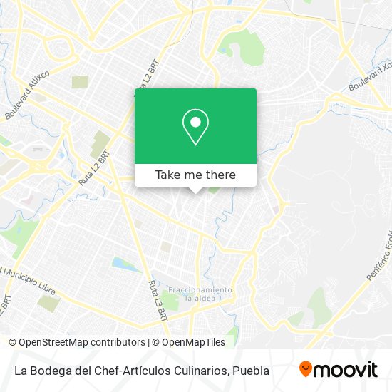 Mapa de La Bodega del Chef-Artículos Culinarios