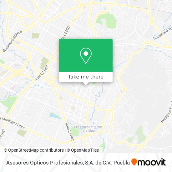 Asesores Opticos Profesionales, S.A. de C.V. map