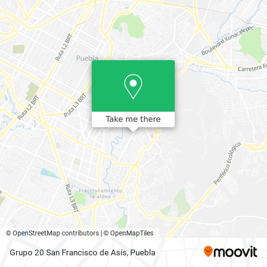 Grupo 20 San Francisco de Asís map