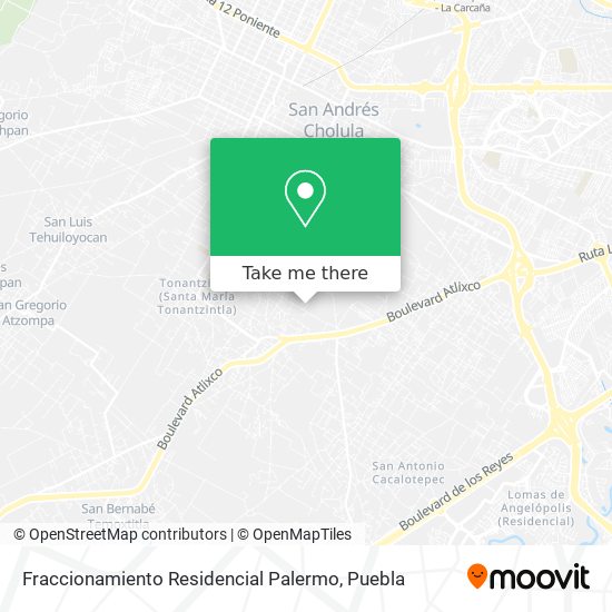 Mapa de Fraccionamiento Residencial Palermo