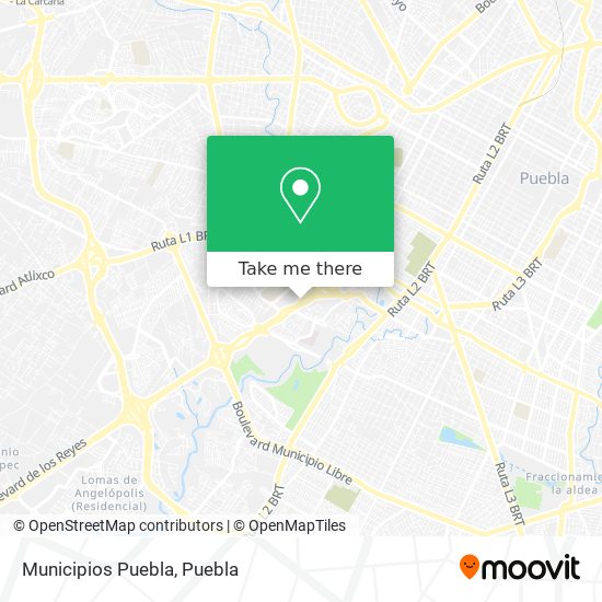 Mapa de Municipios Puebla