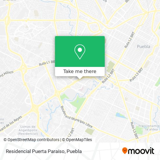 Residencial Puerta Paraíso map