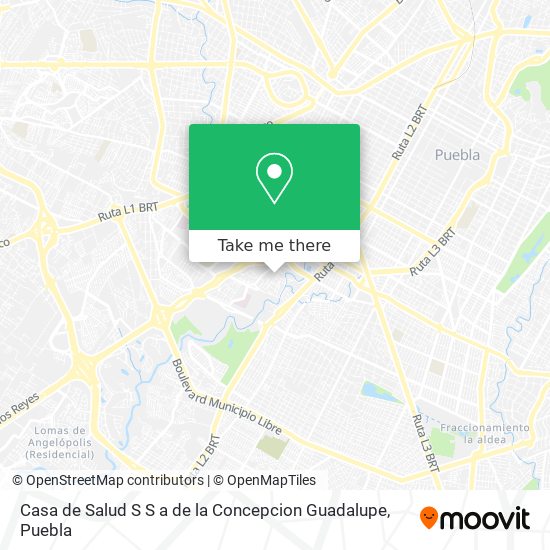 Casa de Salud S S a de la Concepcion Guadalupe map