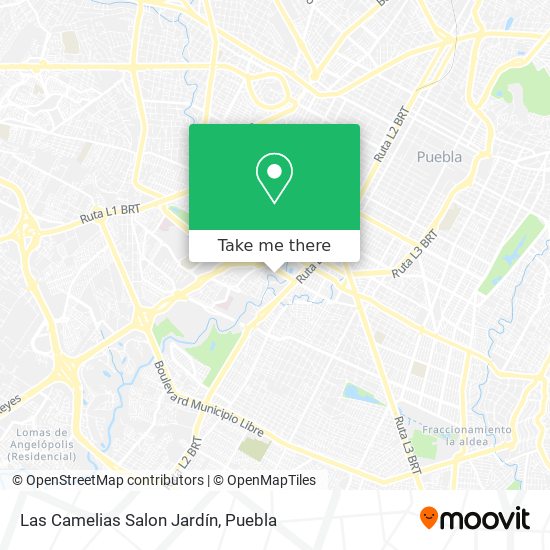 Mapa de Las Camelias Salon Jardín