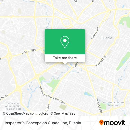 Inspectoría Concepcion Guadalupe map