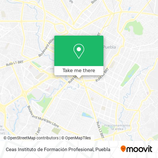Mapa de Ceas Instituto de Formación Profesional