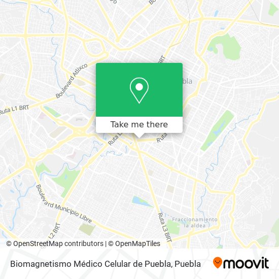 Biomagnetismo Médico Celular de Puebla map