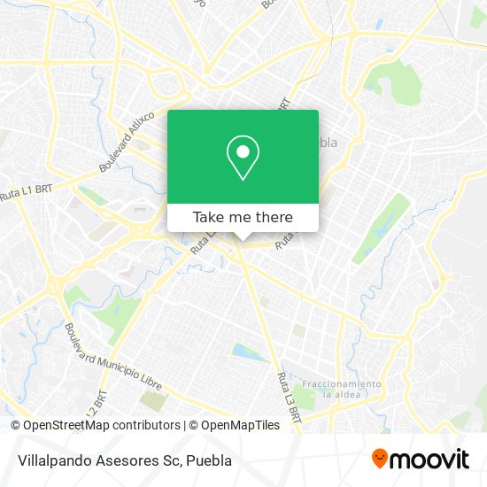 Villalpando Asesores Sc map