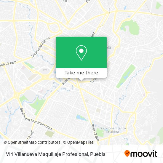 Mapa de Viri Villanueva Maquillaje Profesional
