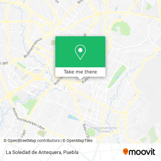 La Soledad de Antequera map