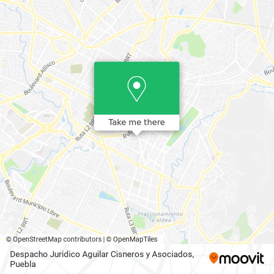 Despacho Juridico Aguilar Cisneros y Asociados map