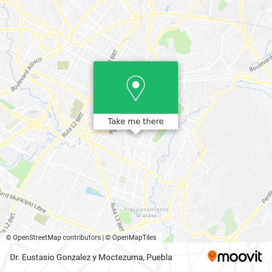 Dr. Eustasio Gonzalez y Moctezuma map