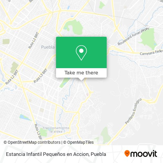 Estancia Infantil Pequeños en Accion map