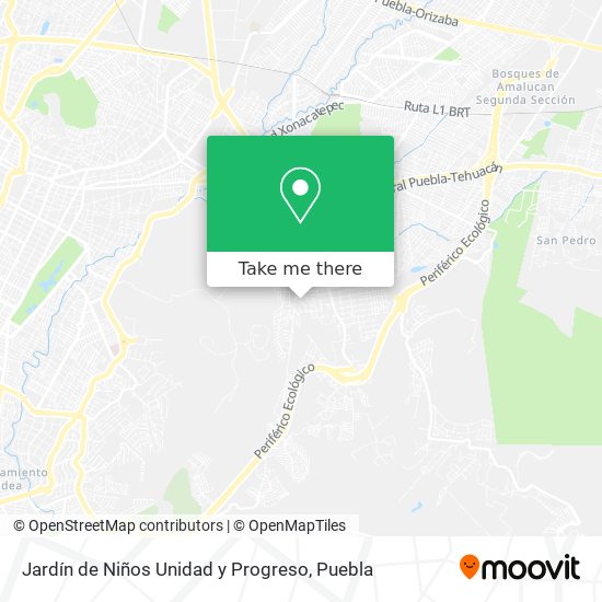 Jardín de Niños Unidad y Progreso map