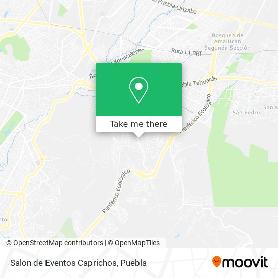 Salon de Eventos Caprichos map