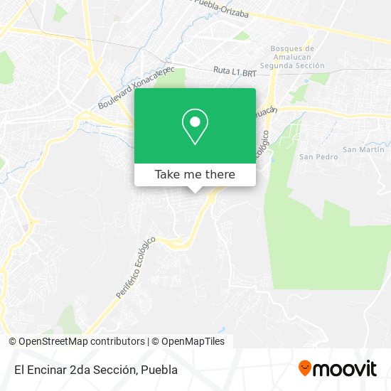 El Encinar 2da Sección map
